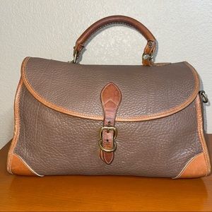 Vintage Dooney & Bourke Large Carpet Bag R49 - Mushroom